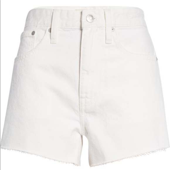 MADEWELL High-Rise Denim Short in Tile White Sz.27 - Picture 3 of 11